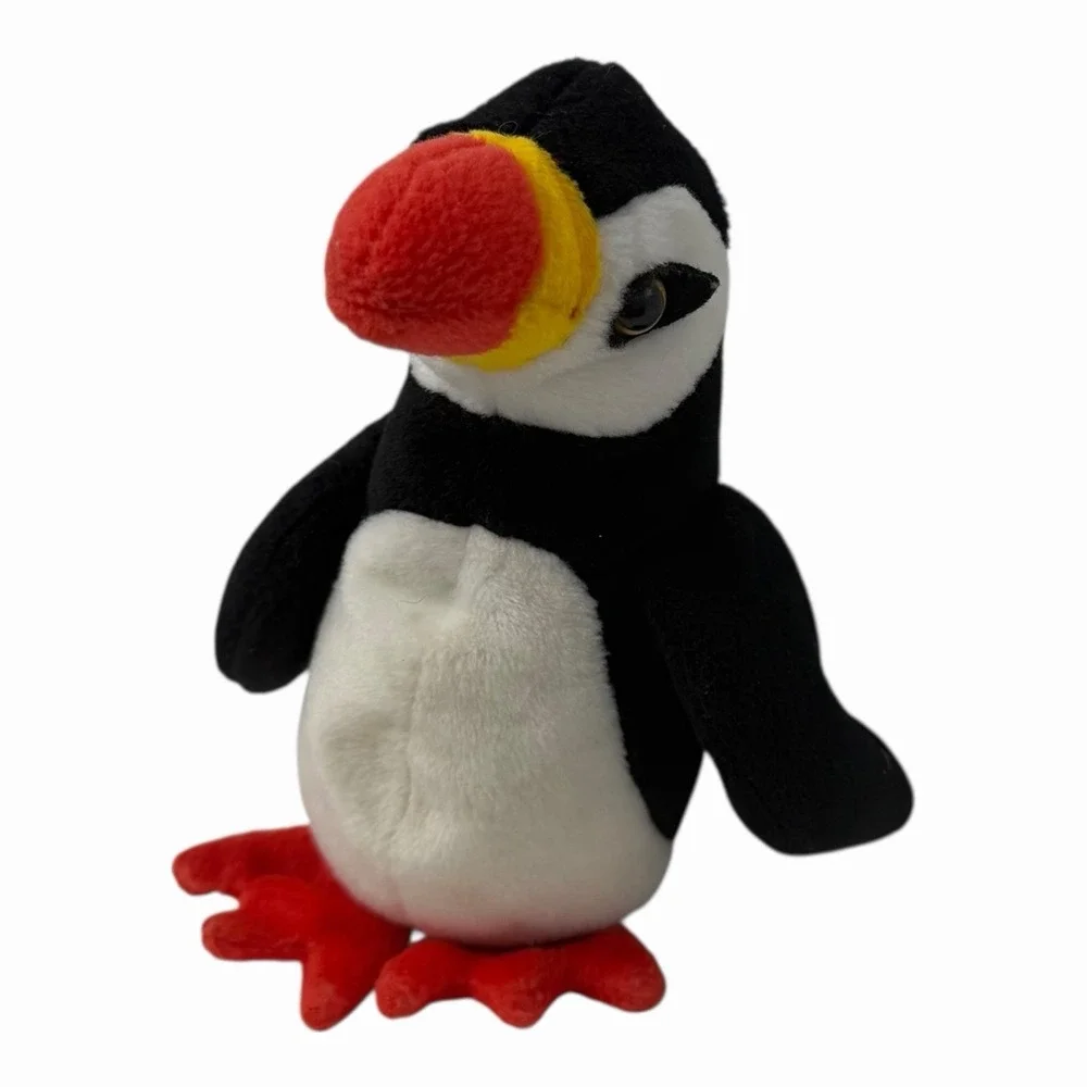 Vintage Ty Original Beanie Baby Puffer The Puffin Penguin Bird Toy‎ Retired 1997